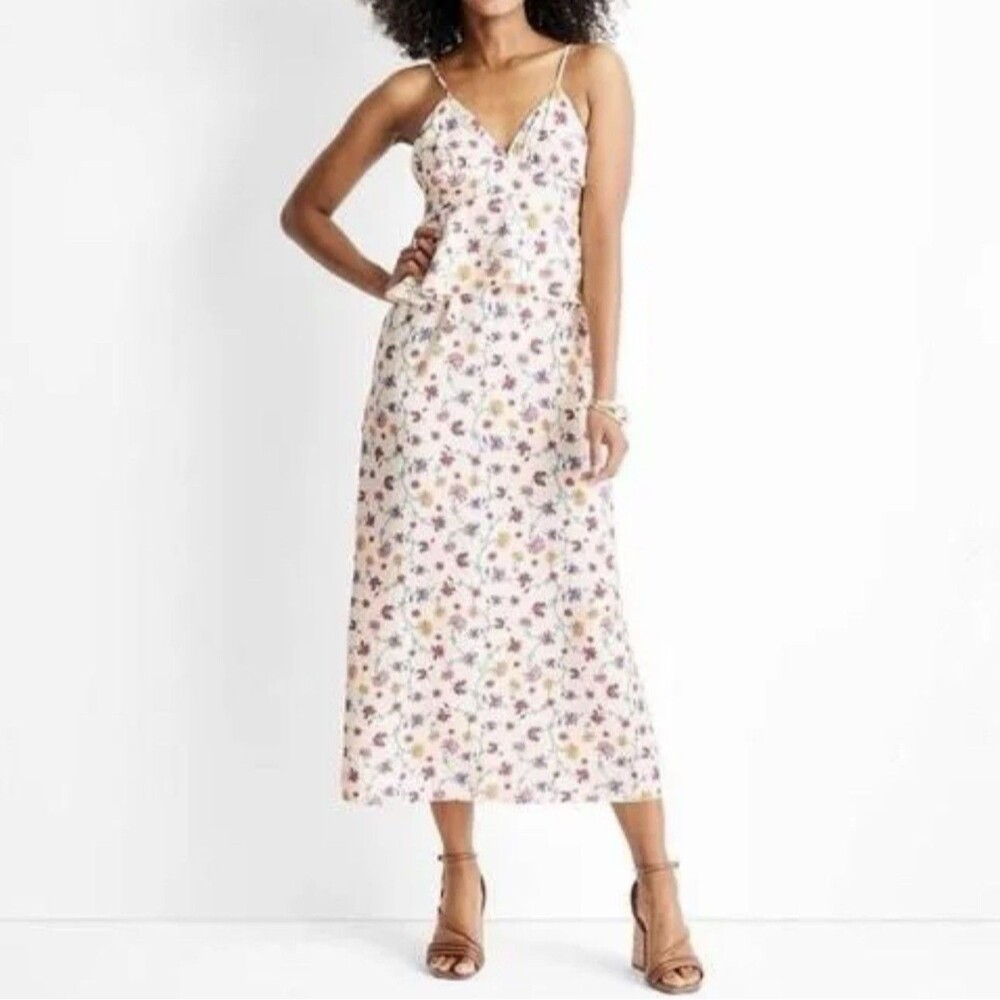 Future Collective Midi Dress 28 Empire Waist Floral Garden Fairy Party Summer